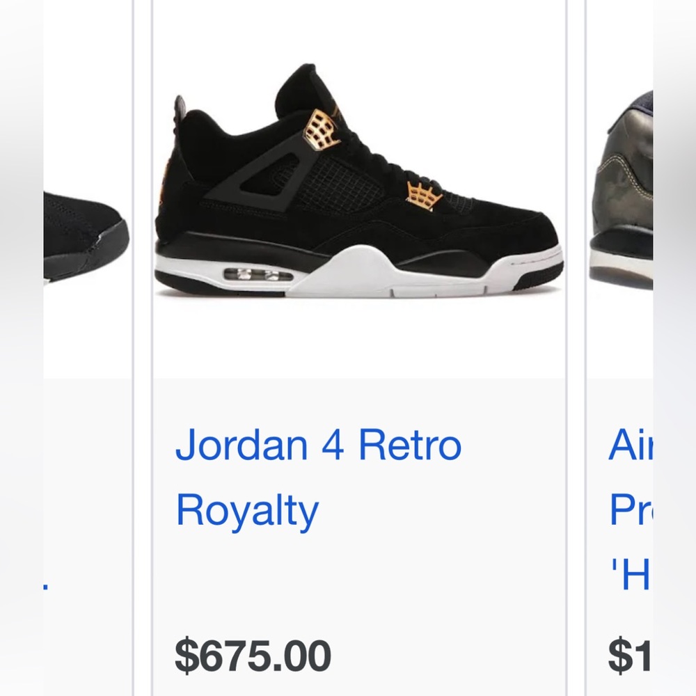 Jordan 4 Retro Royalty Sneaker